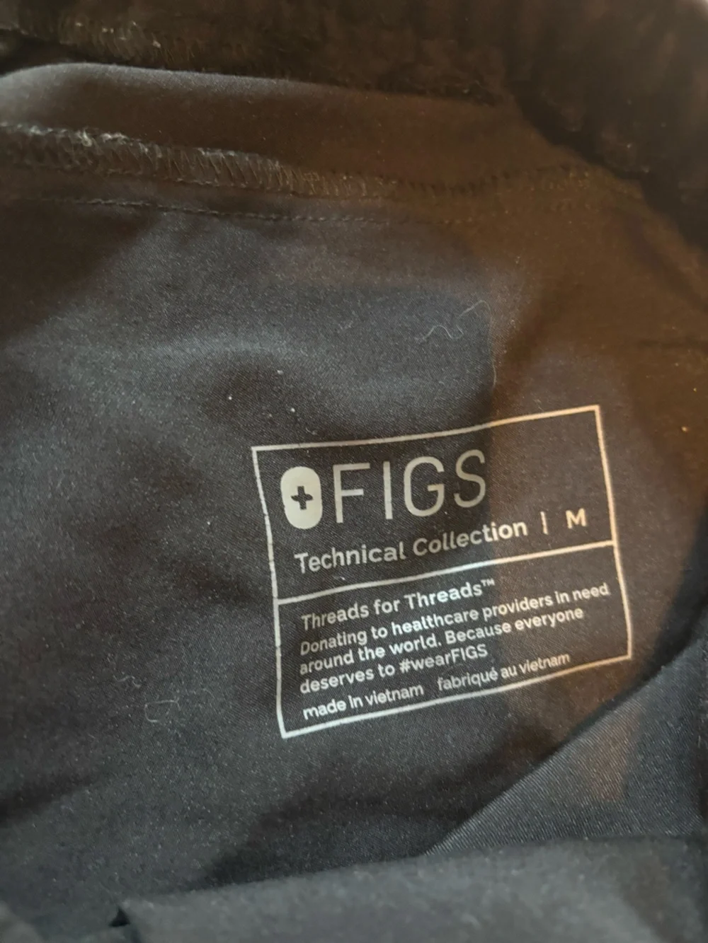 Figs Men’s Black Drawstring Jogger Pants Size Medium - Picture 4 of 9